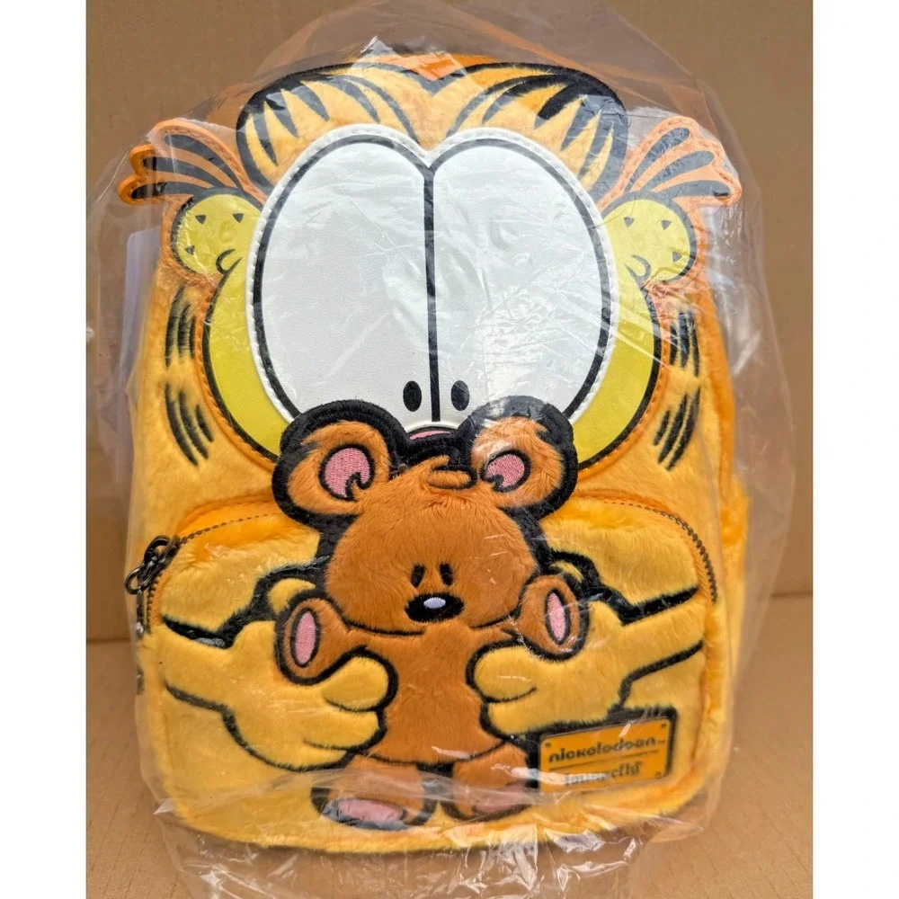 Loungefly Nickelodeon Garfield &‎ Pooky Plush Mini Backpack NWT Exclusive